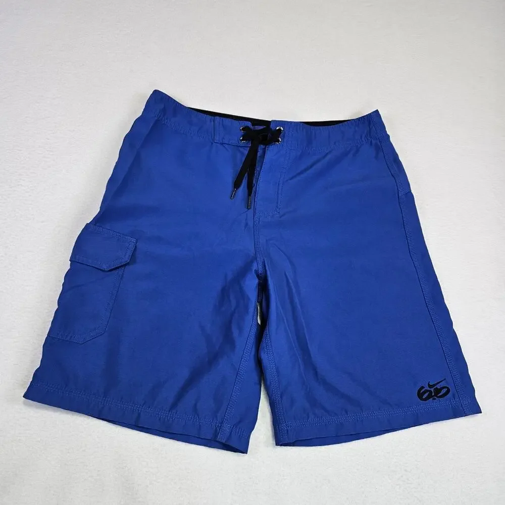 Y2K Nike Mens M 6.0 Hybrid Board Shorts Size 32 Blue 387365 Surfing Cargo 10